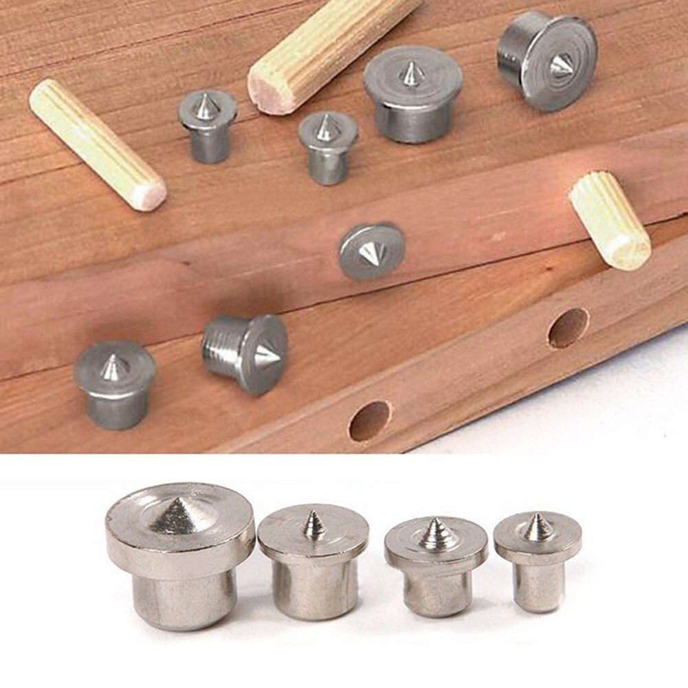 20Pcs Deuvel Centre Point Set 6Mm 8Mm 10Mm 12Mm Pin Hout Boor Gat Locatie Tenon center Houtbewerking Voor Hard Zacht Hout