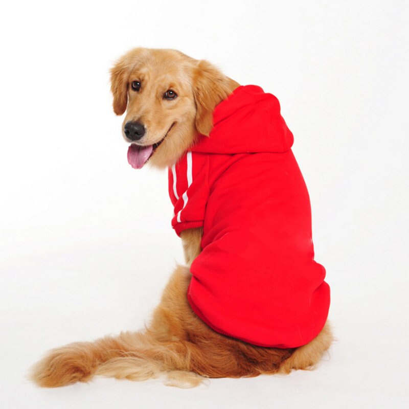 Dog Clothes Classic Pet Dog Hoodies Clothes For large dog Autumn Coat Jacket for Chihuahua Retriever Labrador Clothing: Red / 5XL
