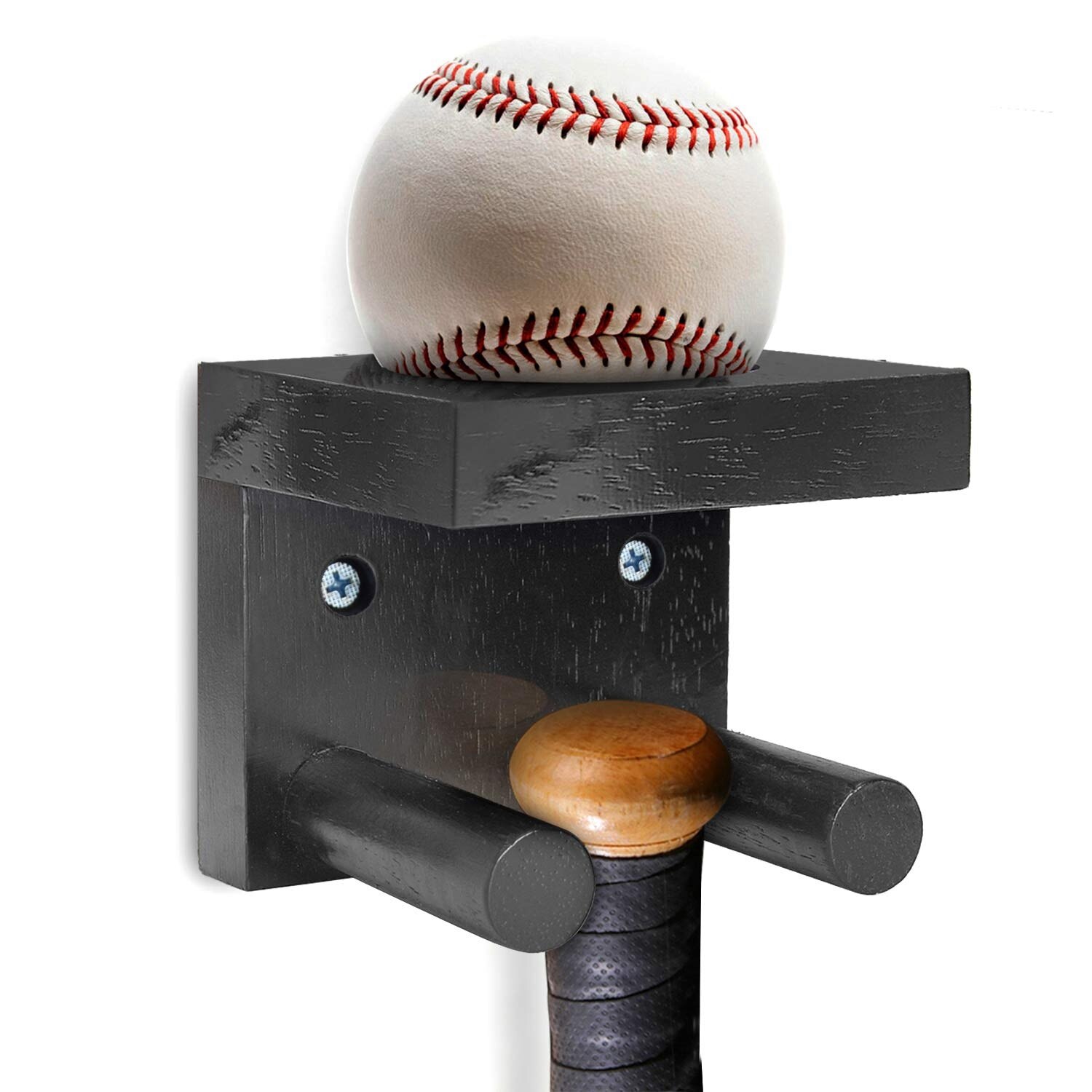 Baseball Bat Stand Multifunctional Sports Goods Rack Solid Wood Baseball Bat Bracket Baseball Bat Display Stand