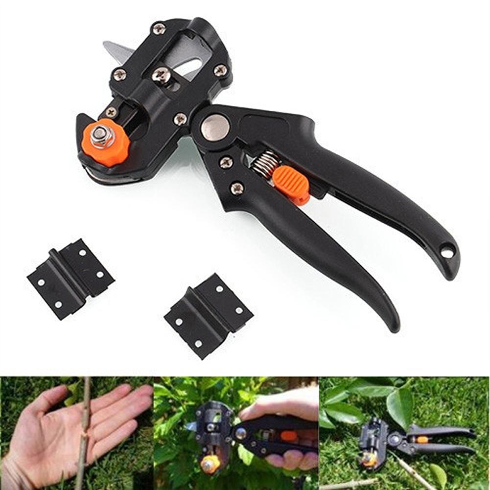 Herramientas de jardín, podadora Chopper, herramienta de injerto de árbol para jardín con 2 cuchillas, tijeras para plantas,