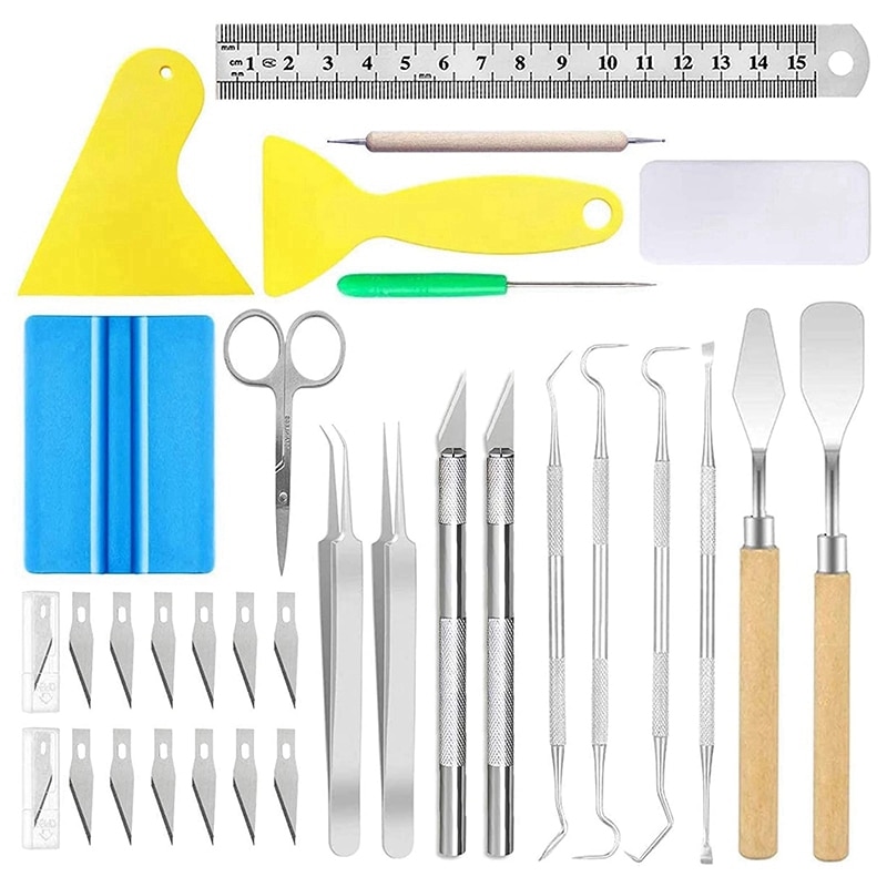 38PACK Craft Weeding Tools Weeding Craft Tools Set Vinyl Weeding Tool Craft Vinyl Tools Kit for Cutting/Splicing