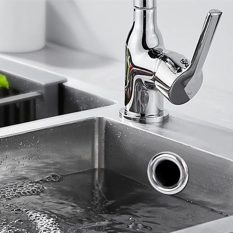 1/4Stck runde Spüle Überlauf abdeckung Becken Wasserhahn See verkleidung Hohl waschbecken Überlauf Ring für Küche Schlecht Dekoration Lieferungen