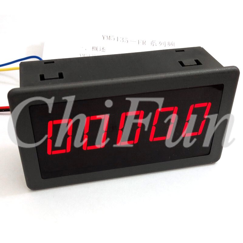 5-digit LED digital tube tachometer head frequency meter head digital display frequency meter