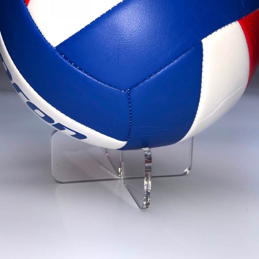 Soporte de exhibición para balón de acrílico transparente, Base de soporte para balón de fútbol, voleibol, baloncesto y Rugby, 12,5x5cm, 1 pieza