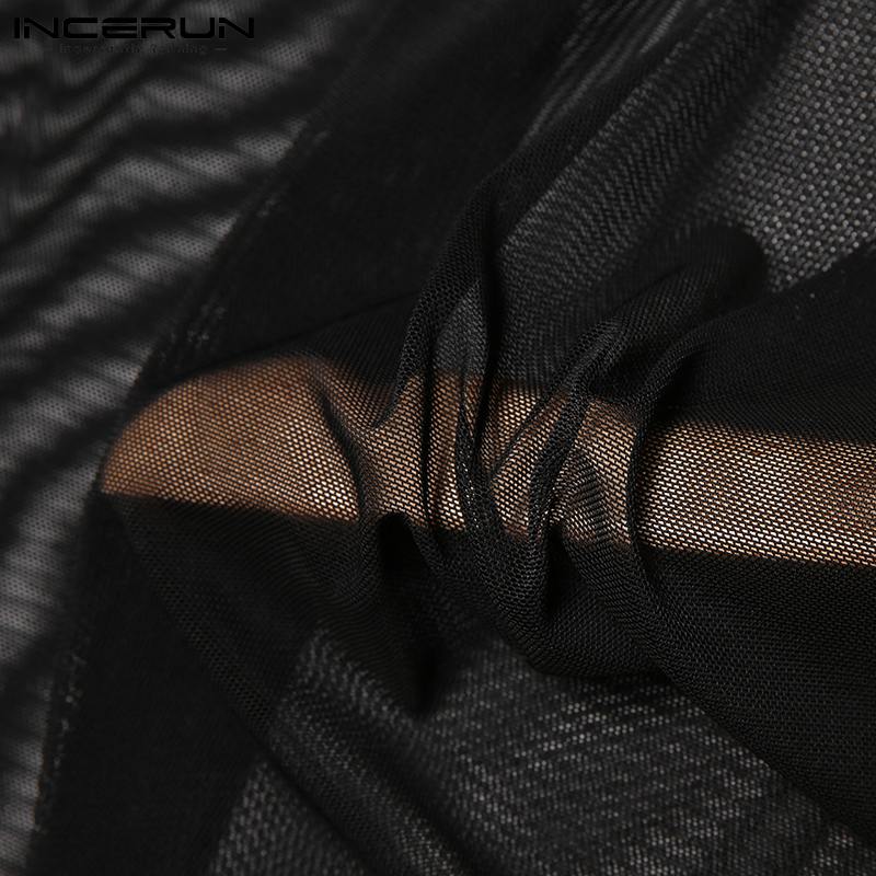 INCERUN – barboteuse à manches longues pour homme, pantalon confortable, tenue de maison, Sexy, loisirs, combinaison extensible, offre spéciale, S-5XL