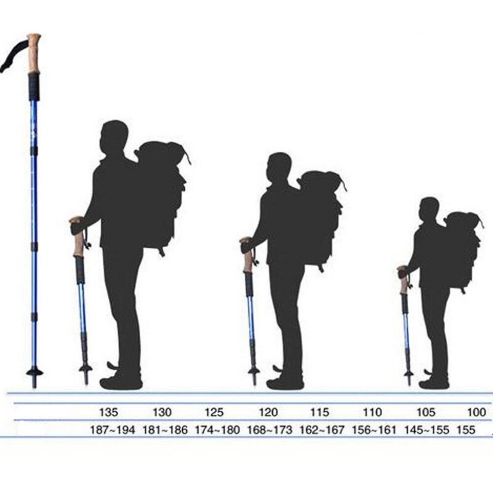 Portable Telescopic Outdoor Climbing Ultralight Trekking Pole Walking Stick