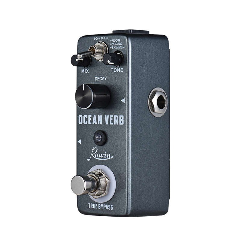 Ocean verb digitale reverb gitaar effectpedaal 3 modi kamer/veer/schittering aluminiumlegering behuizing true bypass