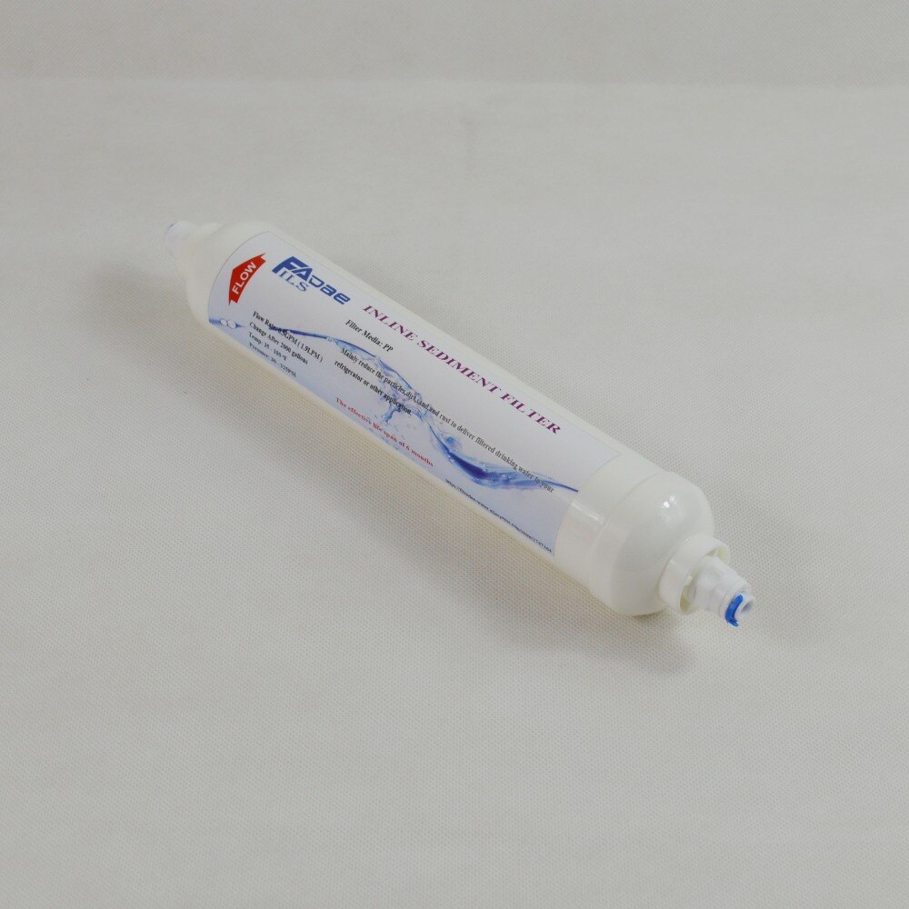 Reverse Osmosis System replacement Water filters T33 inline sediment filter 2000 Gal. 2" OD X 10" L 1/4-Inch Quick-Connect -4PCS