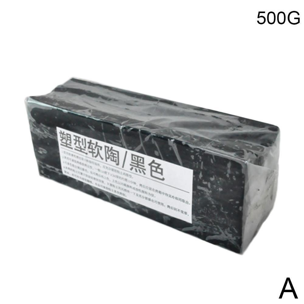 Pottery Clay Jingdezhen Porcelain Clay Individually Clay Packed 500g Mud High Clay Porcelain White DIY Ceramic F8U4: black