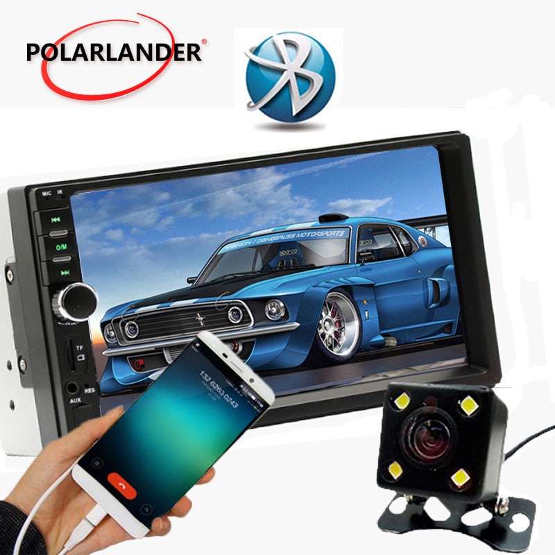 7'' inch HD Bluetooth Car Stereo Radio 2 DIN FM/USB/AUX/ Touch Screen MP5 player radio cassette player Mirror Link Autoradio