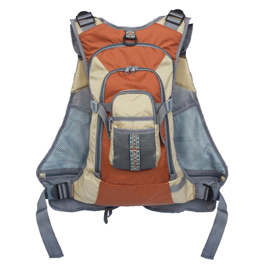 Fly Fishing Backpack Vest Combo Sailing Boating Men Waistcoat Travel Gilet Multi pockets Adjustable Straps Fishing Vests