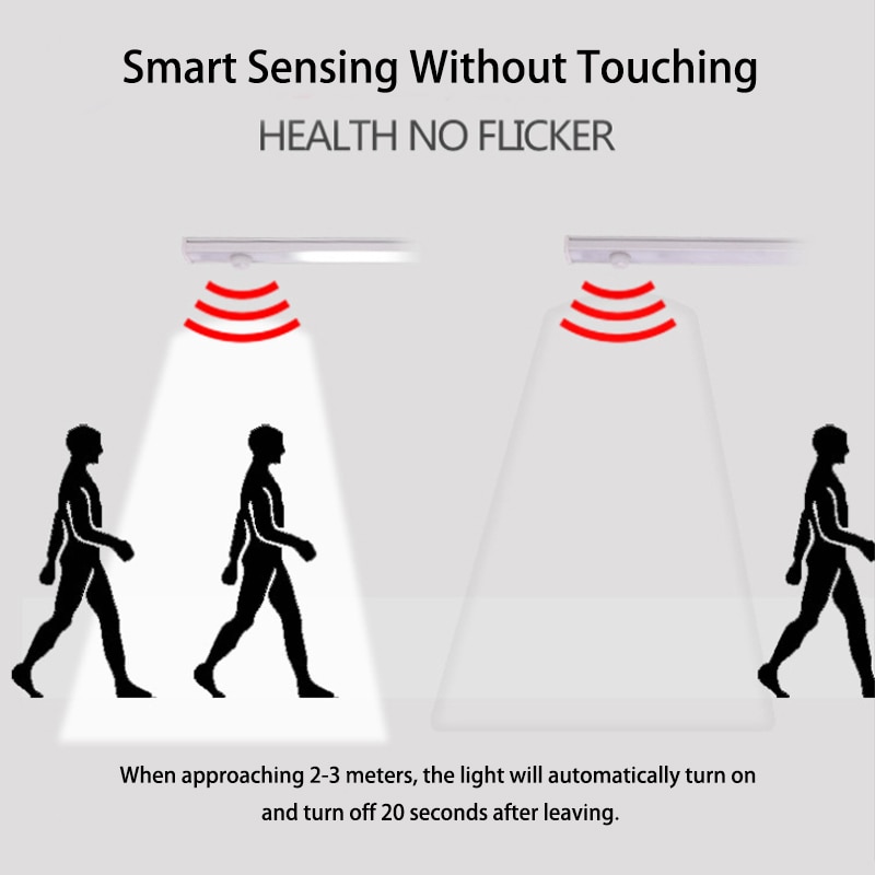 Motion Sensor Light 12V LED Wardrobe Cabinet Lamp Caravan Infrared Human Body Light For RV Camper Home Kitchen Wine Cabinet
