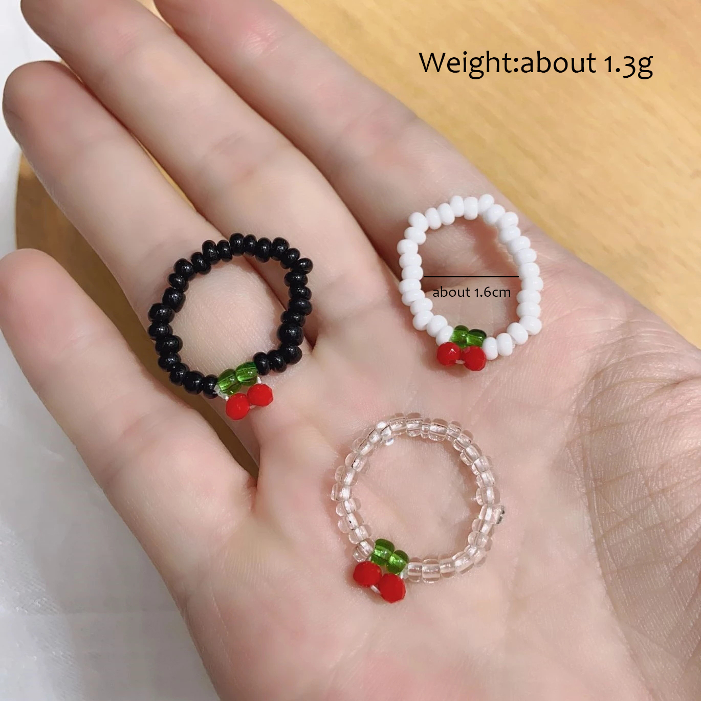 Donarsei zdobione paciorkami w stylu Boho Red Cherry naszyjnik dla kobiet śliczne Handmade owoce małe koraliki Chokers naszyjniki biżuteria Boho