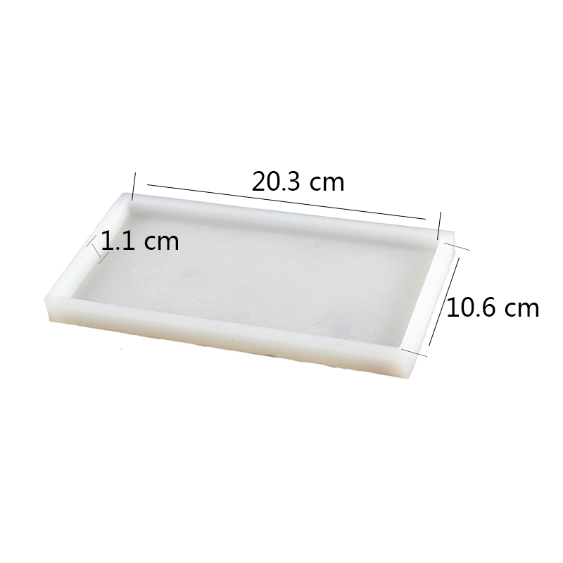 Plaque de béton Silicone moule Rectangle fait main plateau de ciment moule