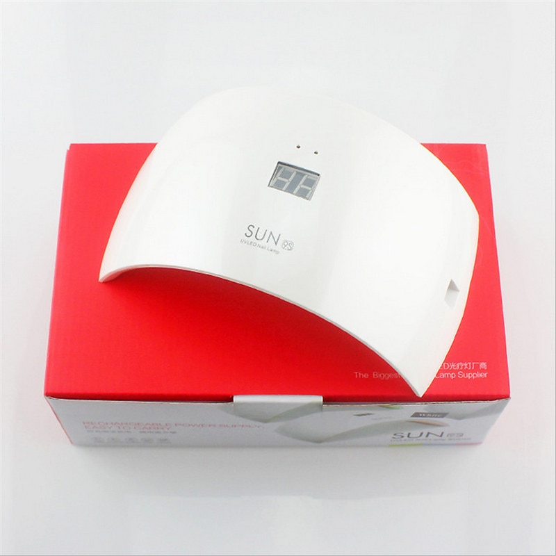 SUN 9 S arc-en-ciel forme rose blanc 24 W LED UV lampe sèche-ongles 15 LED s maison et Salon 100-240 V EU/US/AU Plug détection automatique