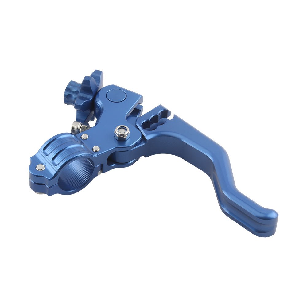 Endflats-Poignée de frein de motocross, leviers d'embrayage réglables, guidon de 22mm, pièces modifiées universelles pour vélo et moto, D343: Bleu