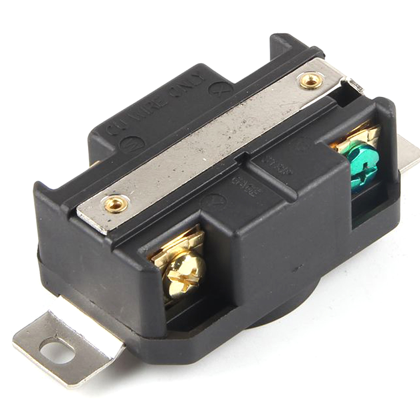 Black UL 20A 250V NEMA L14-20P L14-20R US Locked Receptacle Industry Plug Panel Socket America 4 Pole Wired Connector Plug