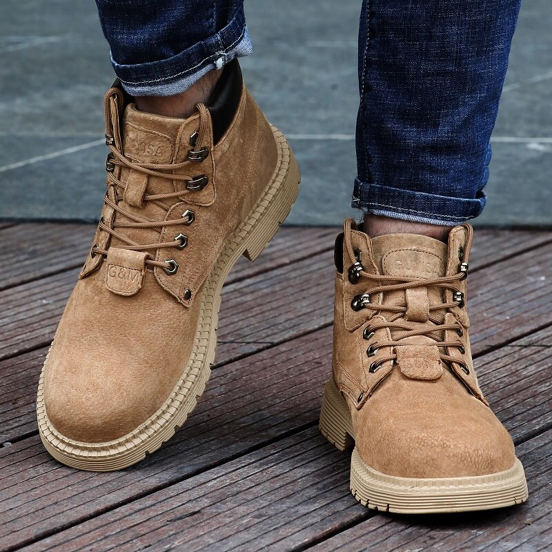 Work Safety Shoes Men For Martin Boots Indestructible Winter Boots Safety Steel Toe Shoes Male Security Boots