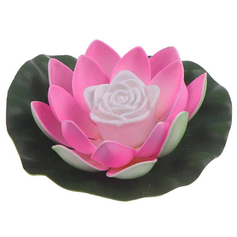 Artificial Led Lotus Light Floating Lotus Night Light LED Lotu Lamp Energy Saving Light For Garden Pool Pond Fountain Decoration: MULTI