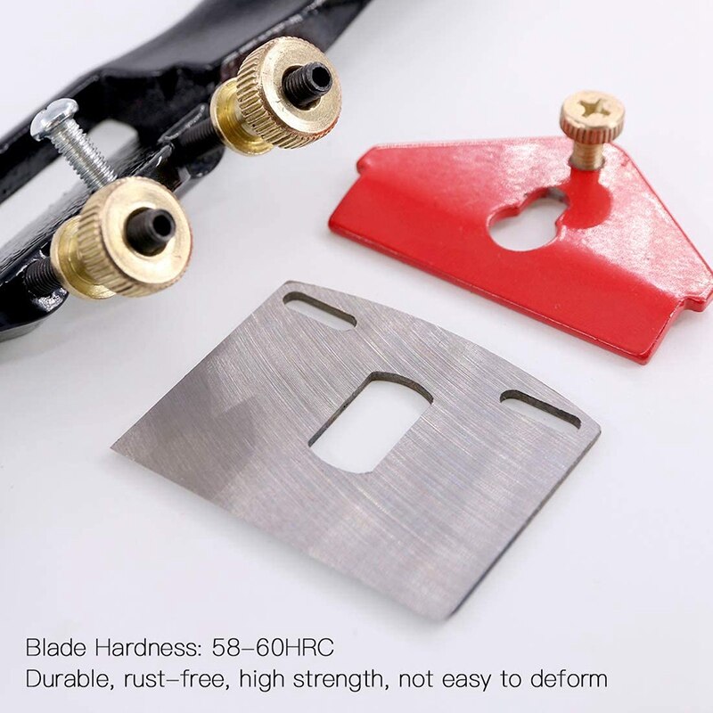 2 Pcs 10 inch Adjustable Spokeshave with Flat Base Metal Blade Wood Working Hand Tool for Craft Wood Carver Woodworking