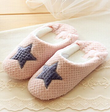Pantufa feminina casa, chinelo de casa de inverno para adultos e meninas: Rosa / 6.5