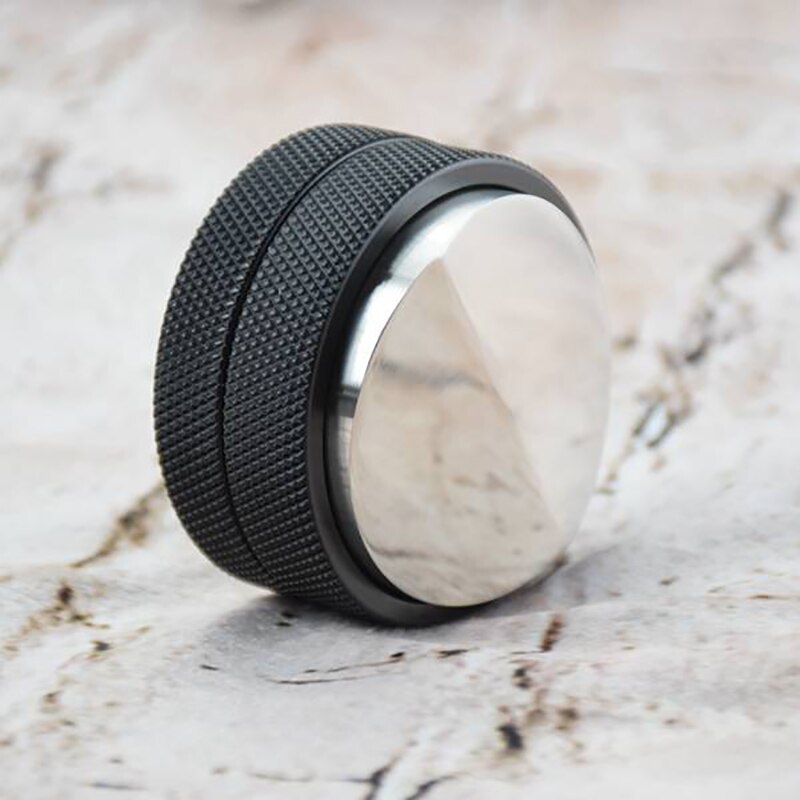 58.35mm kaffe tukle rustfritt stål konveks utgangspunkt justerbar griphandle barista espresso tukle håndflaten trykk kaffe