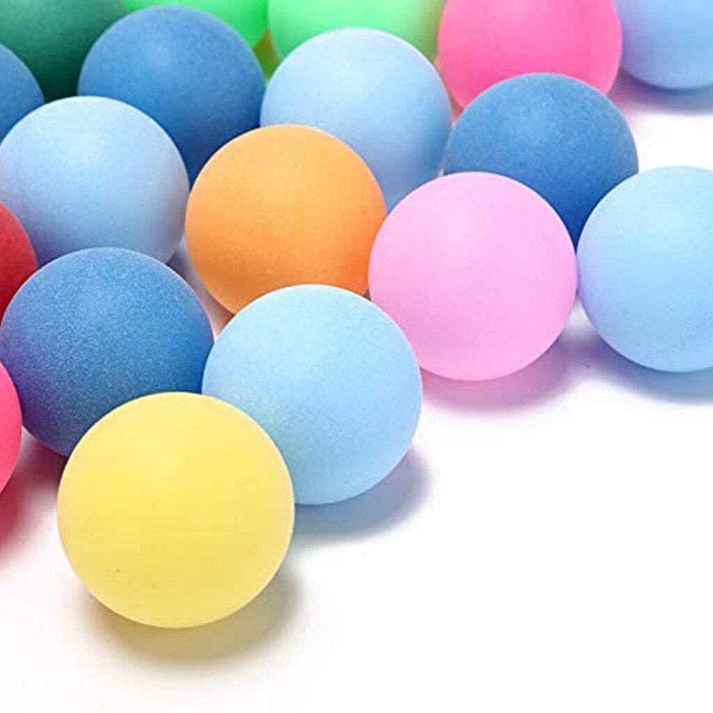50pcs/pack Colored Pong Balls 40mm Entertainment Table Tennis Balls Materials Without Odor
