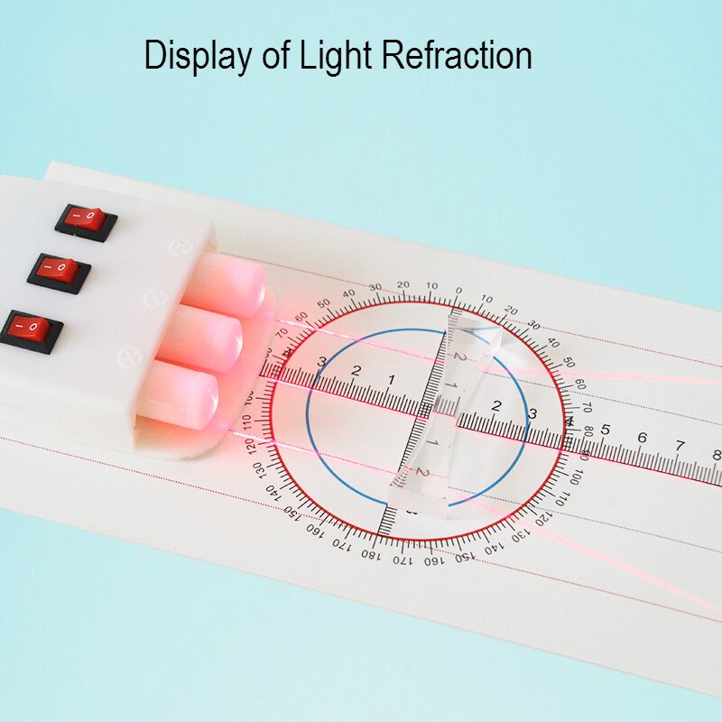 Démonstration de réflexion de lumière de démonstration de réfraction complète de lumière, Kit d'expérimentation d'optique physique, équipement de Science de jouet de d'enfant