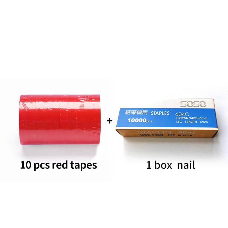 Tying Machine Garden Tools Plant Branch Hand Tying Vegetable Tapetool Tapener Tool Tying Branch Bind: Set