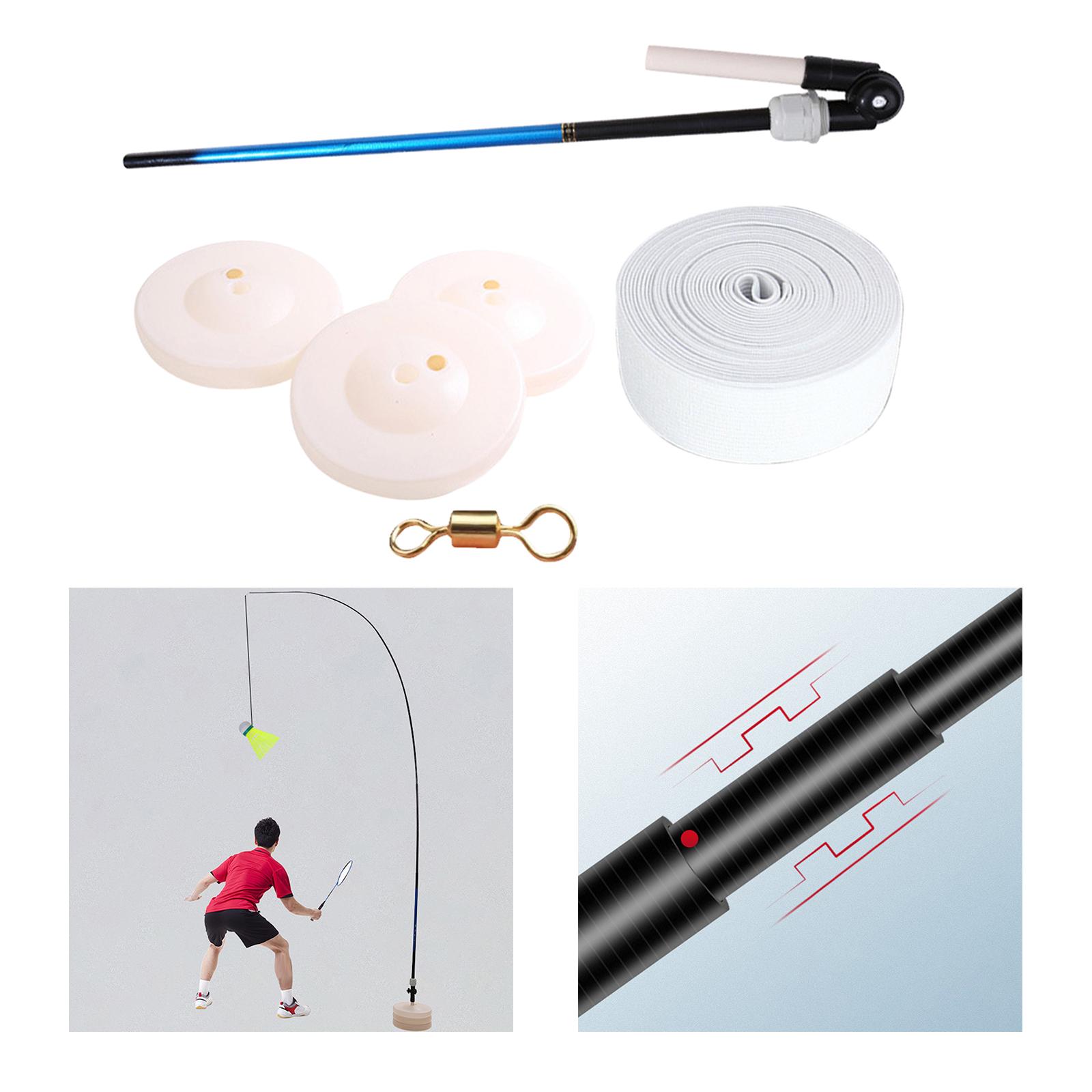 Badminton Self Training Device Single Practice Badminton Trainer Outdoor: Without Balls