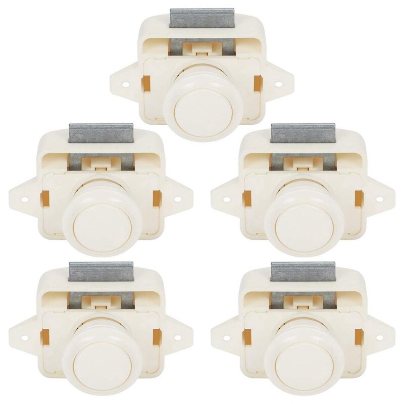 5 pièces bouton poussoir armoire porte serrure caravane camping-car camping-car loquet placard bouton