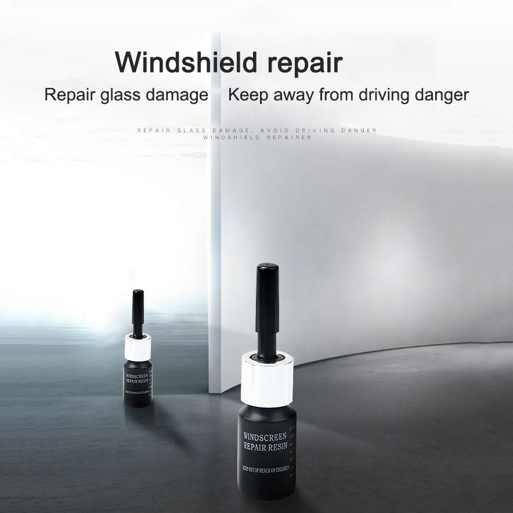 Glass repair fluid set Automotive Glass Nano Repair Fluid Broken Glass Nano Repair Tool Set Black Magic Windshield