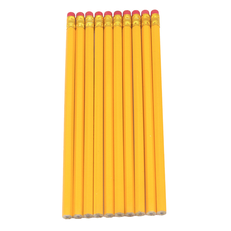 50-150 Stck Gelb Bleistift Mit Radiergummi Spitze HB/2B Bleistift Skizzieren Und Zeichnen Bleistift Lernen Schreibwaren Stift Schüler Schreiben Stift