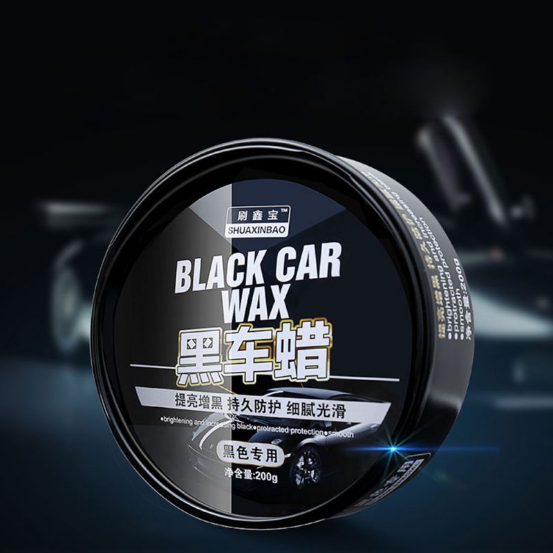 Auto Black Wax Care Waterproof Film Coating Hard Wax Paint Repair Scratch Portable Car Wax Polishing