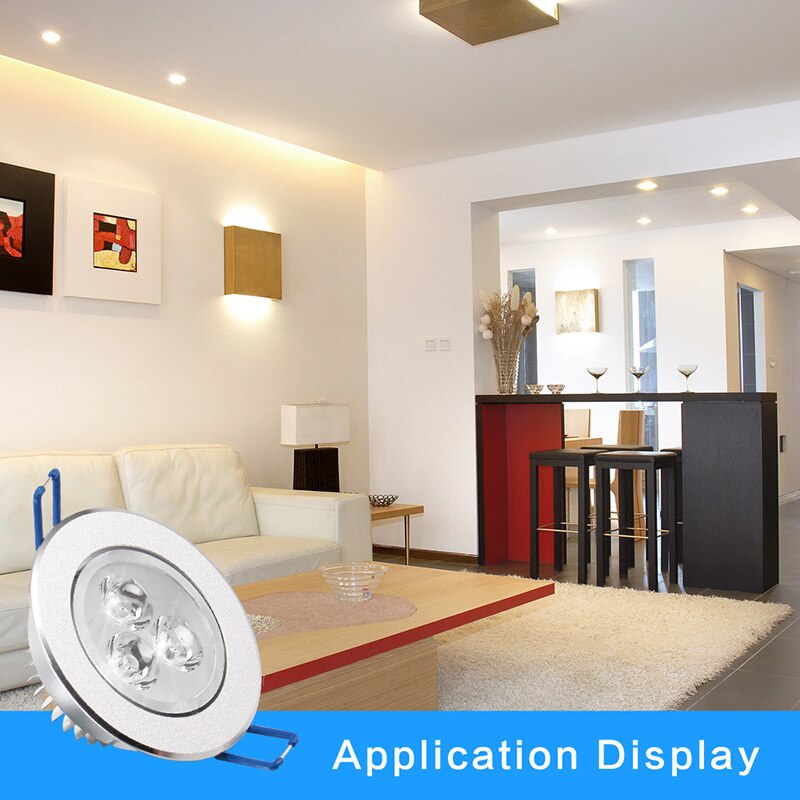 10 pakke/partier led spot led downlight dæmpbar lys forsænket dekorationsloftslampe 110v 220v ac85-265v