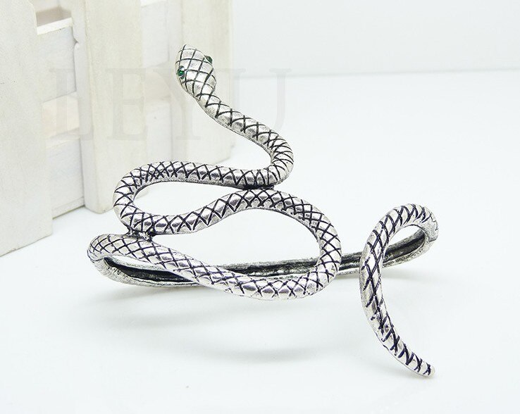 Personlighed til at gøre det gamle retro armbånd slange armbånd palme armbånd fabrik direkte bijoux femme slangekæde: Antik forsølvet