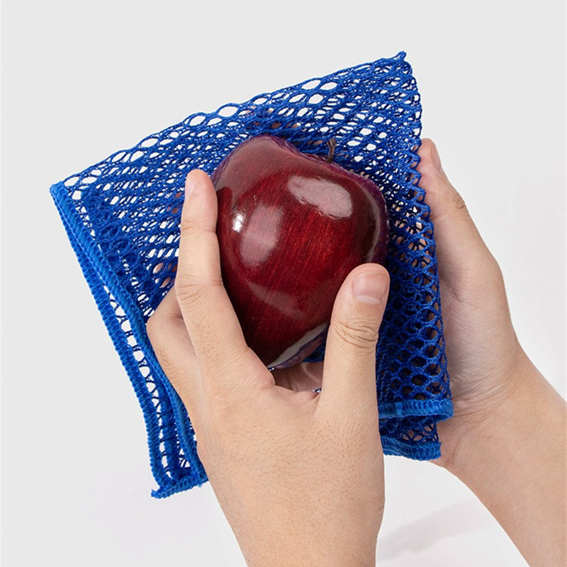 1Pc 30x30cm Microfiber Mesh Wire Dishwashing Cloth Kitchen Degreasing Brush Bowl Scouring Pads Cleaning Tools