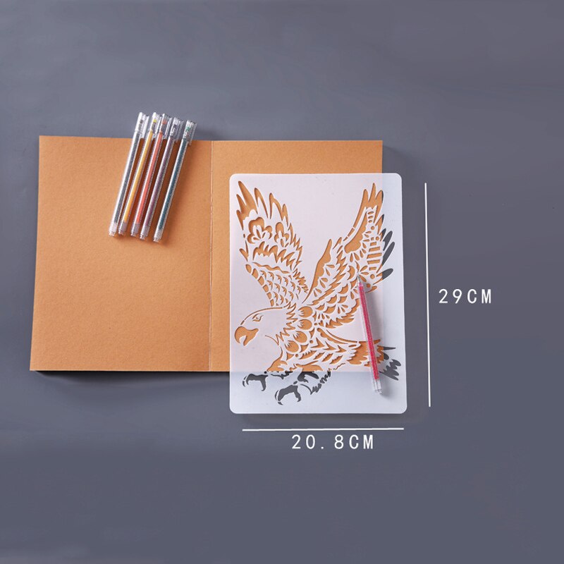 Scratch Template Children Drawing Toys Magic Color Scratch Art Paper Card Set For Children Graffiti DIY Coils Drawing