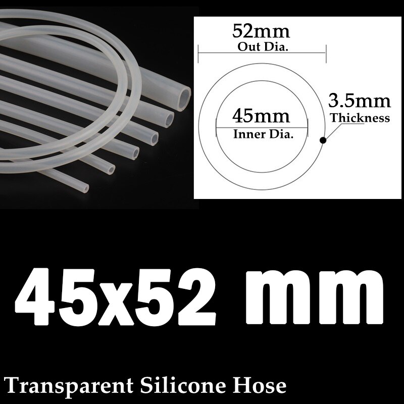 Length 1m I.D 18-50mm Food Grade Transparent Silica Gel Hose Heat Resistant Aquarium Flexible Silicone Hose Tube Pump Soft Pipe: SKY BLUE