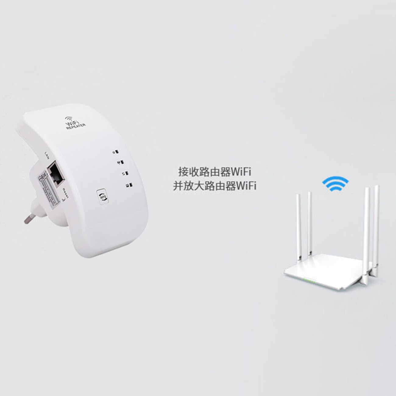 Wireless Repeater Wifi Range Extender 300Mbps Network Wi fi Amplifier Signal Booster Extender