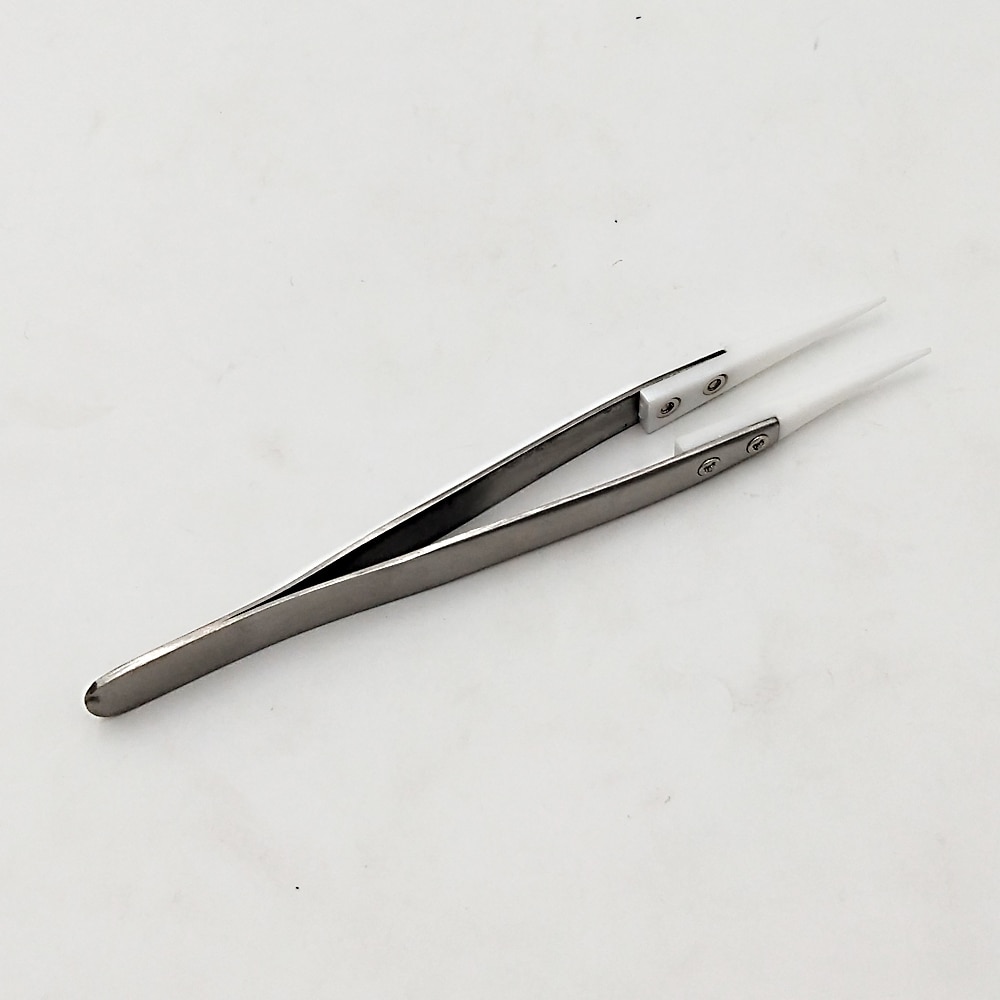 Pinzas cerámicas antiestáticas, resistentes al calor, con aislamiento, puntas puntiagudas de cerámica, Alicates electrónicos, herramientas de bricolaje, , sorpput