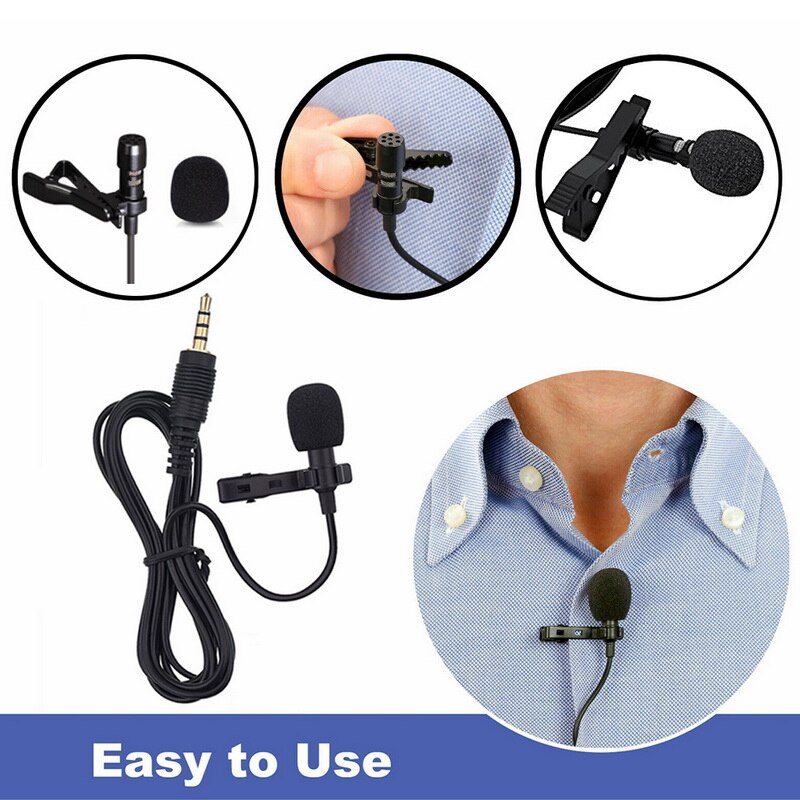 Mini USB Microphone Lapel Lavalier PC / Phone / Camera Portable External Buttonhole Microphones For IPhone Laptop Computer