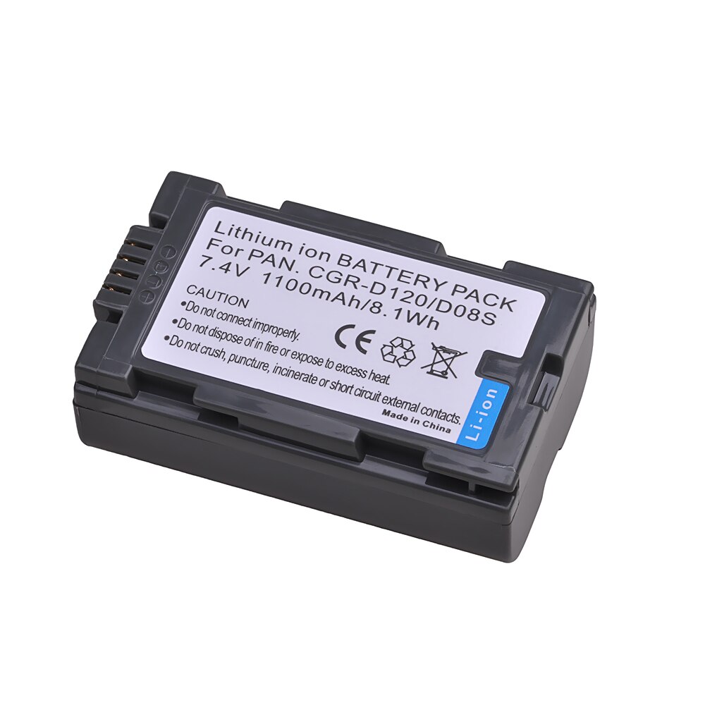 2pcs Spare Battery Pack for CGR-D08 CGR-D08A CGR-D08A/1B CGR-D08R CGR-D08S CGR-D110 CGR-D120 CGR-D120A PV-DBP8 PV-DBP8A Battery