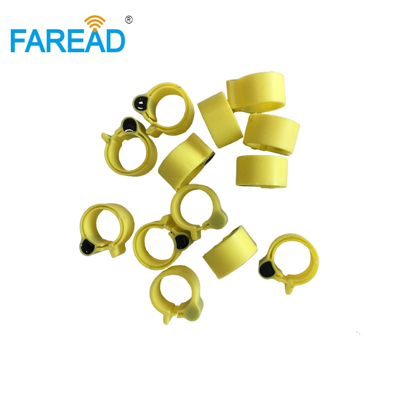 X100 stk rfid  tk4100 chip 125 khz rfid fotmerking til kyllingand id-merking