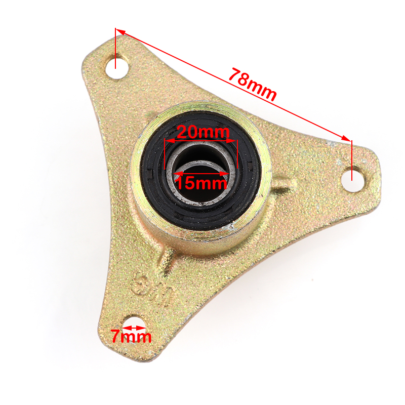 5 "6" M8 * 3 Stud Wielnaaf Voor 15mm/17mm Achter 17T Voor 50cc 70cc 90cc 110cc 125cc 168 200F Go Kart Mini Kids ATV Quad Bike Onderdelen: Zilver