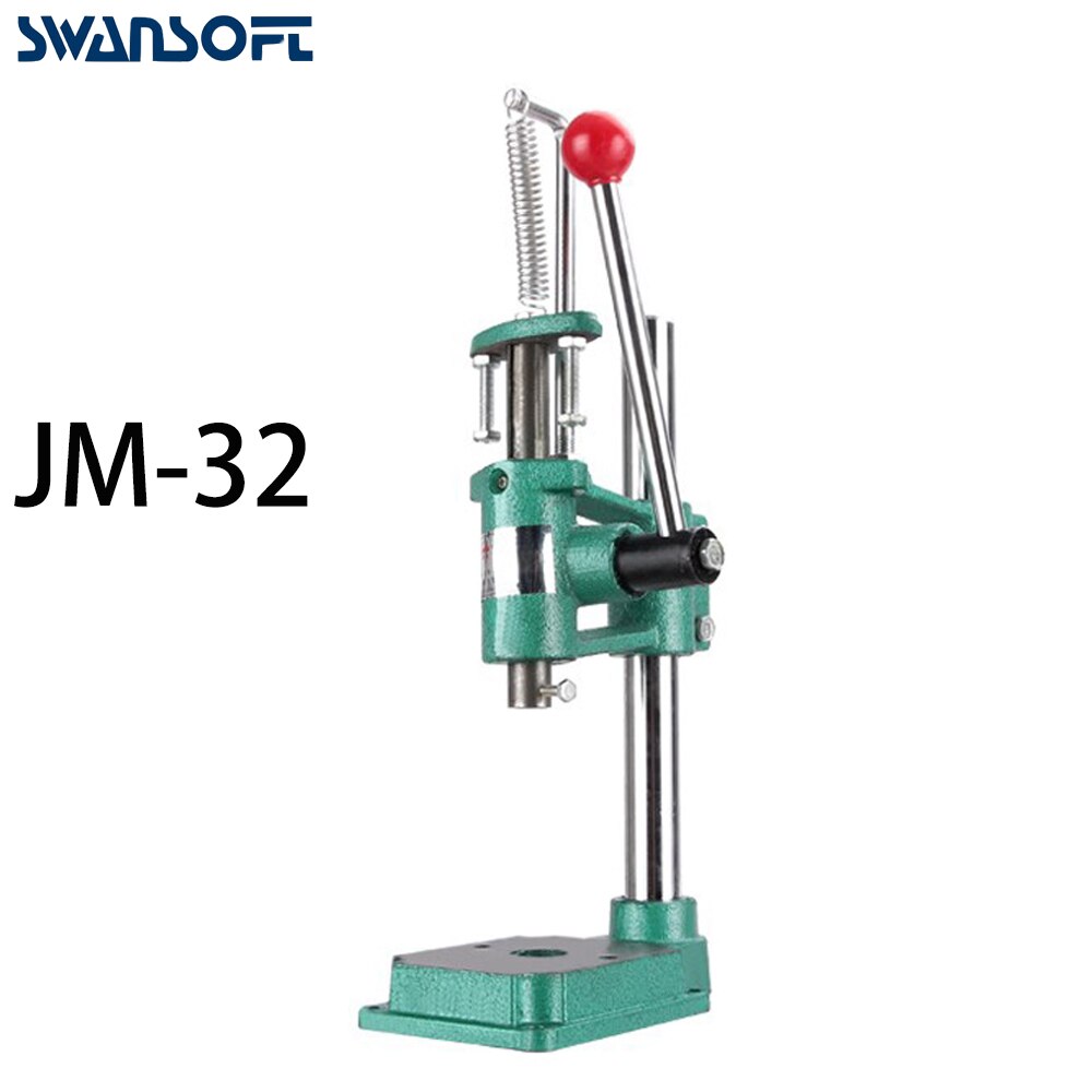 SWANSOFT Push Type Hand punch tablet press machine herbal powders tableting machine pill stamping machine: JM-32 round head