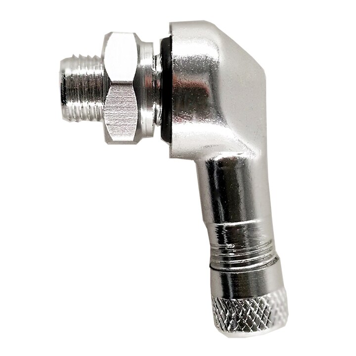 10 stücke Motorrad Reifen Ventil Vorbauten 8,3mm Aluminium Klemme-in schlauchlos Ventile für Motorrad Legierung Reifen Ventil Vorbauten zubehör: Silber-
