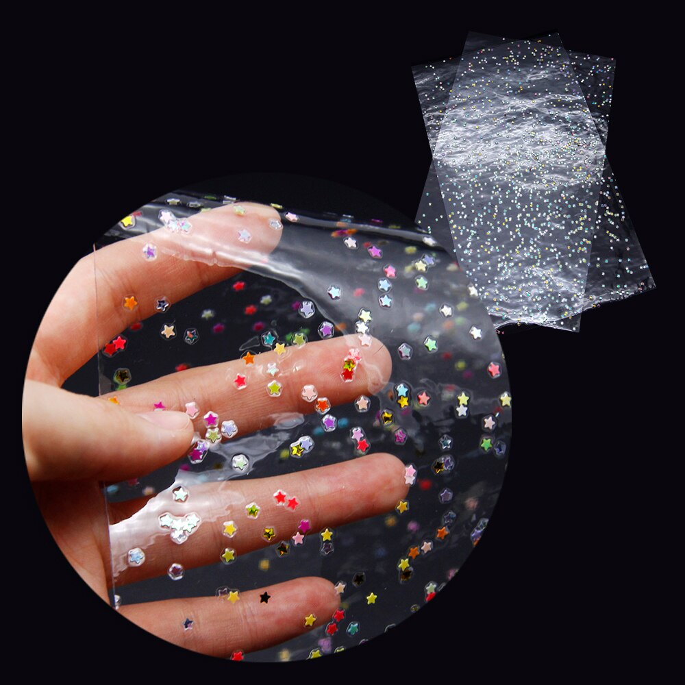 30*135cm Transparent Colorful Sequins Faux Leather Sheets For DIY Handmade Handbag Wallet Phone Case,1Yc6847: 1079478009