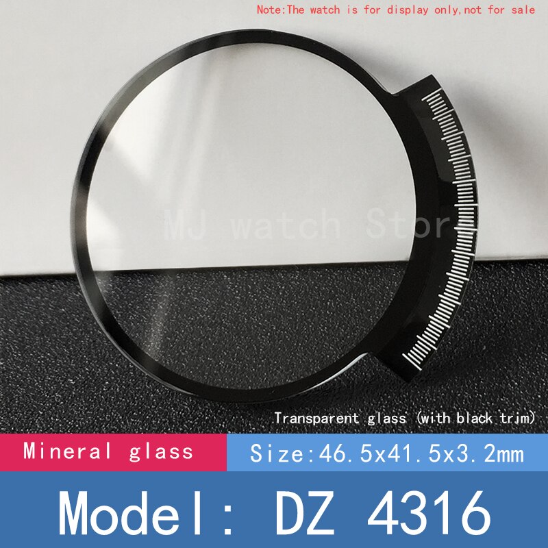 Mineral Kristall Uhr Glas für Diesel- DZ 4204 4296 4342 4462 4203 uhr Ersatz teile: DZ 4316 (Nein AR)