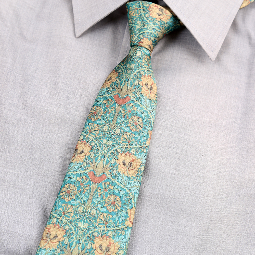 Corbata para hombre de 8CM, patrones de estampado, corbatas clásicas para hombre, novio, tacto manual, poliéster, Floral, accesorios de boda de negocios